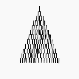 Ein stilisierter Baum, bestehend aus schwarzen und grünen kurzen Strichen.